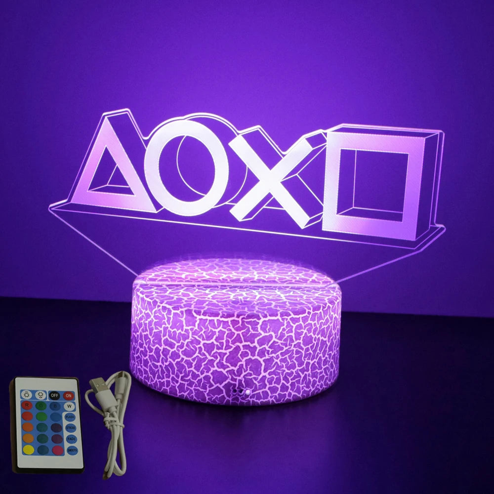 NEON GAMER 3D LED Night