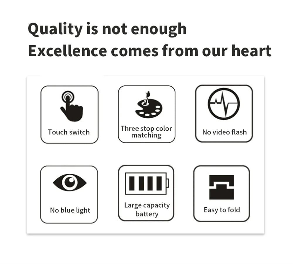 LED Desk Lamp USB with Calendar, Temperature, Clock