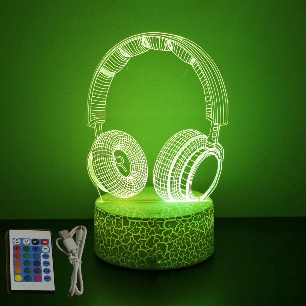 NEON GAMER 3D LED Night