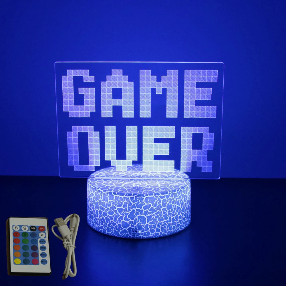 NEON GAMER 3D LED Night