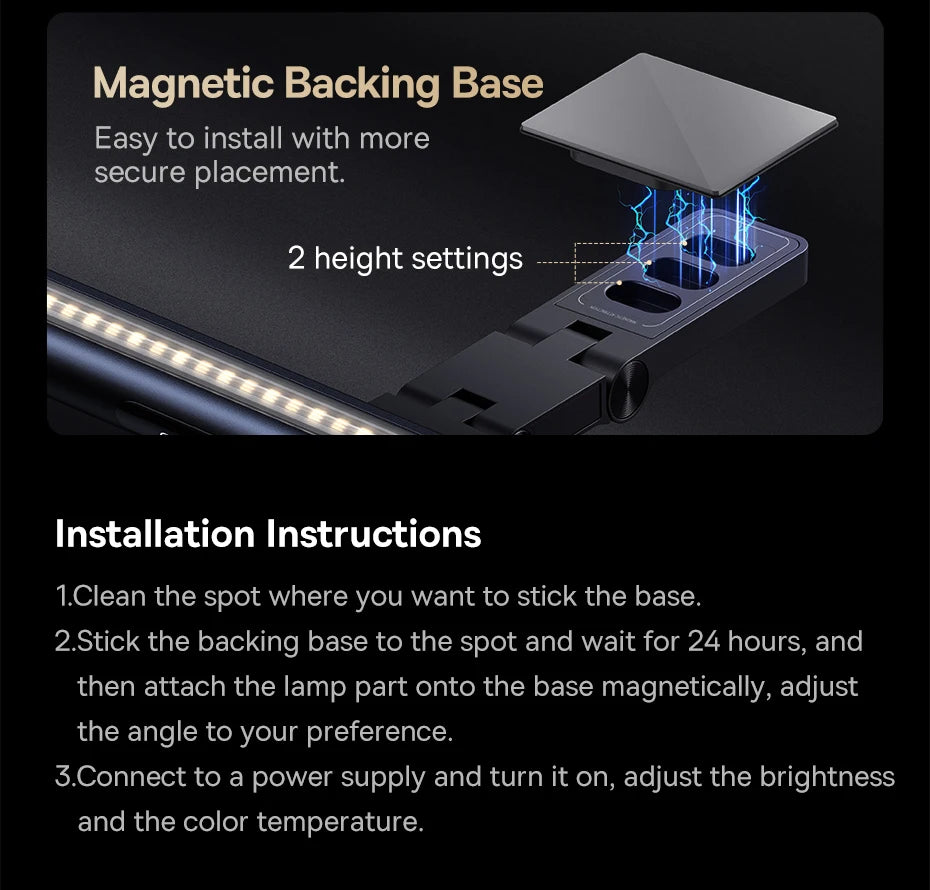 Magnetic Computer Screen Light Desk Lamp