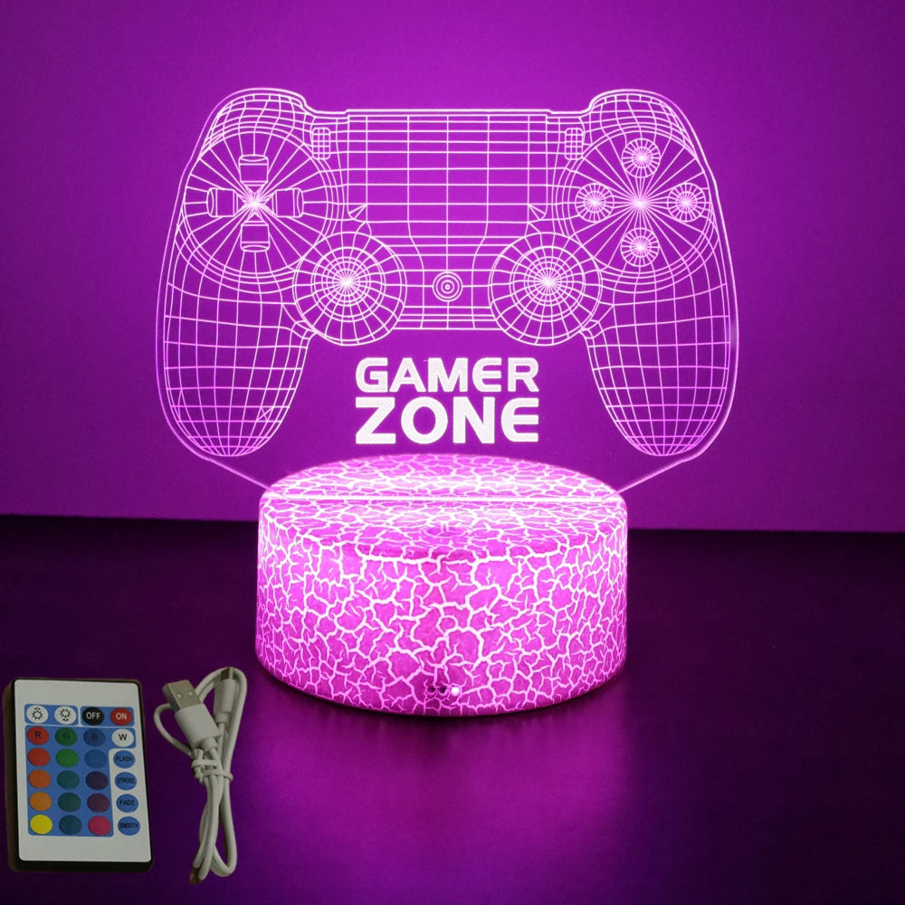 NEON GAMER 3D LED Night