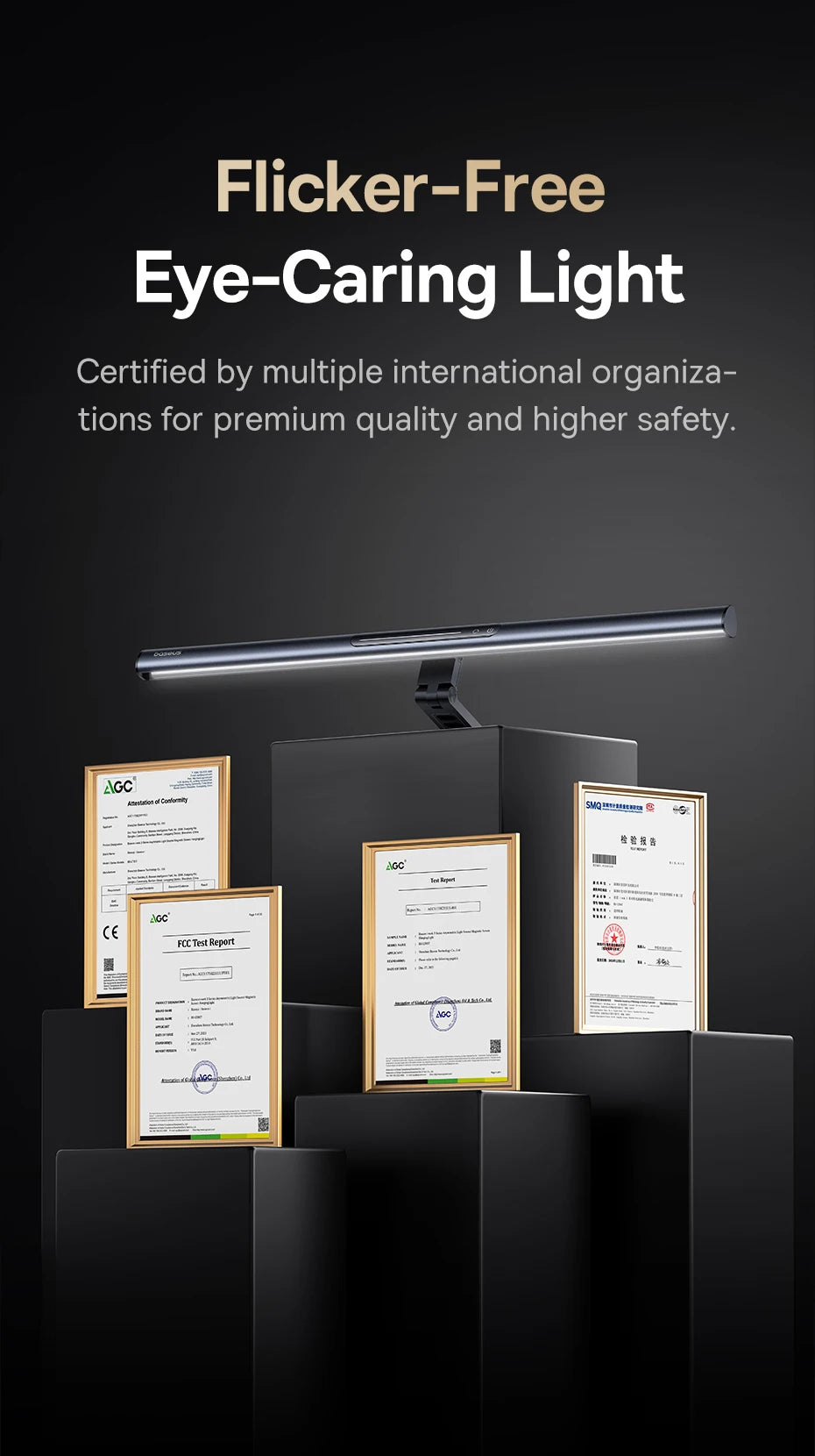 Magnetic Computer Screen Light Desk Lamp