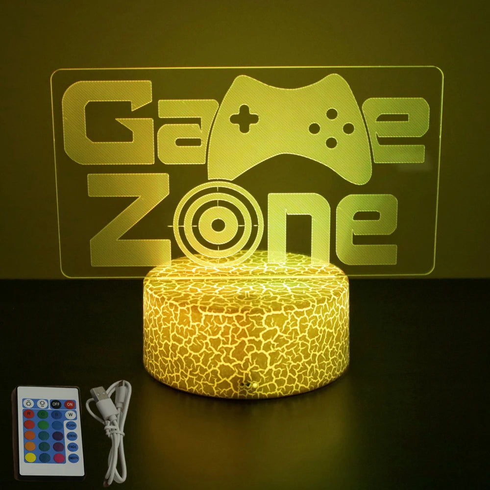 NEON GAMER 3D LED Night