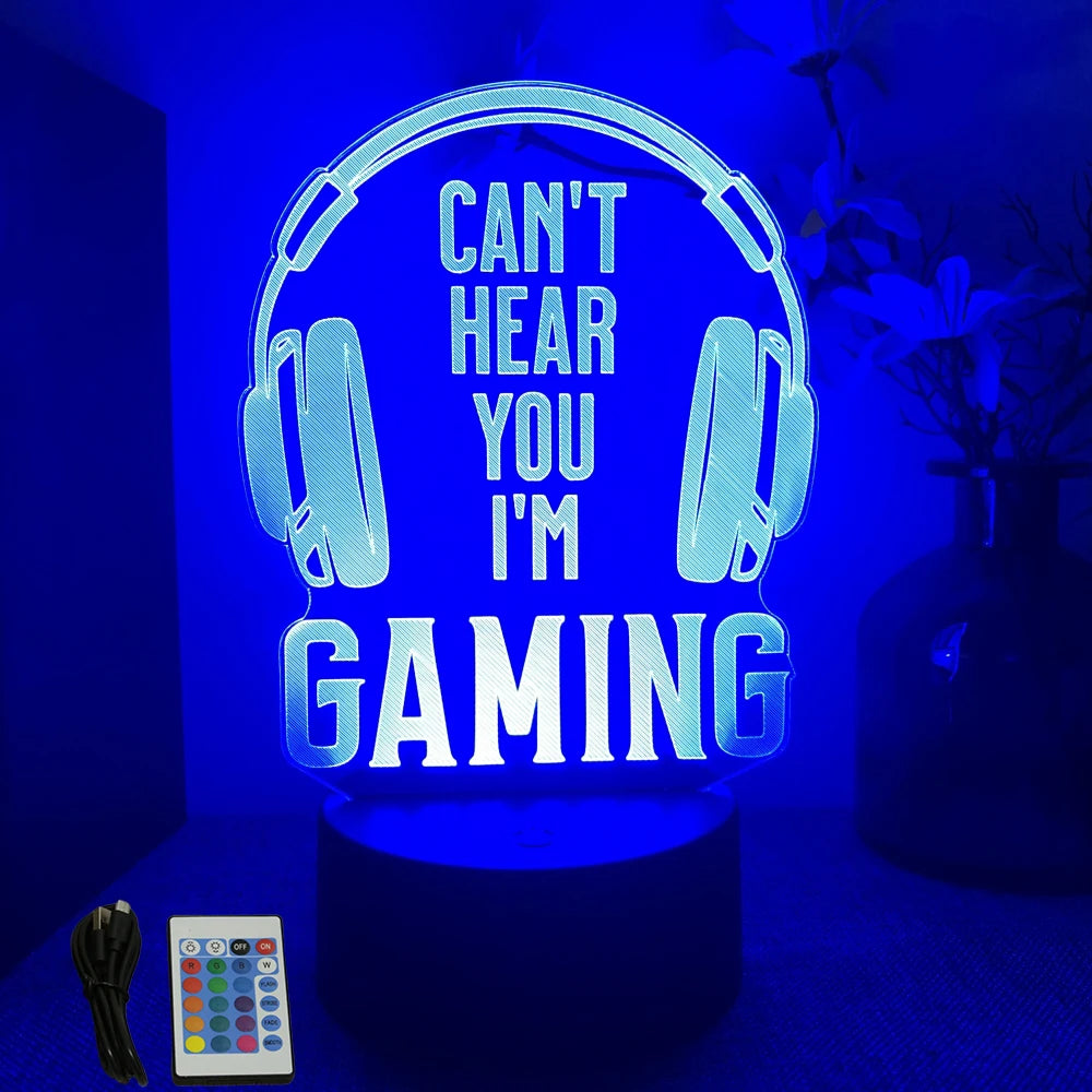 NEON GAMER 3D LED Night