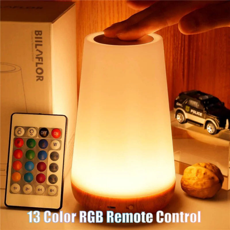 13 Color Changing Table Lamps RGB Remote Control Touch