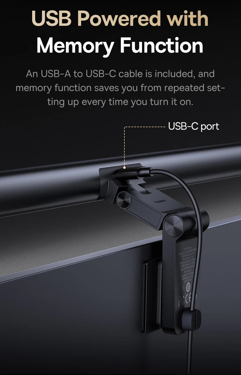 Magnetic Computer Screen Light Desk Lamp