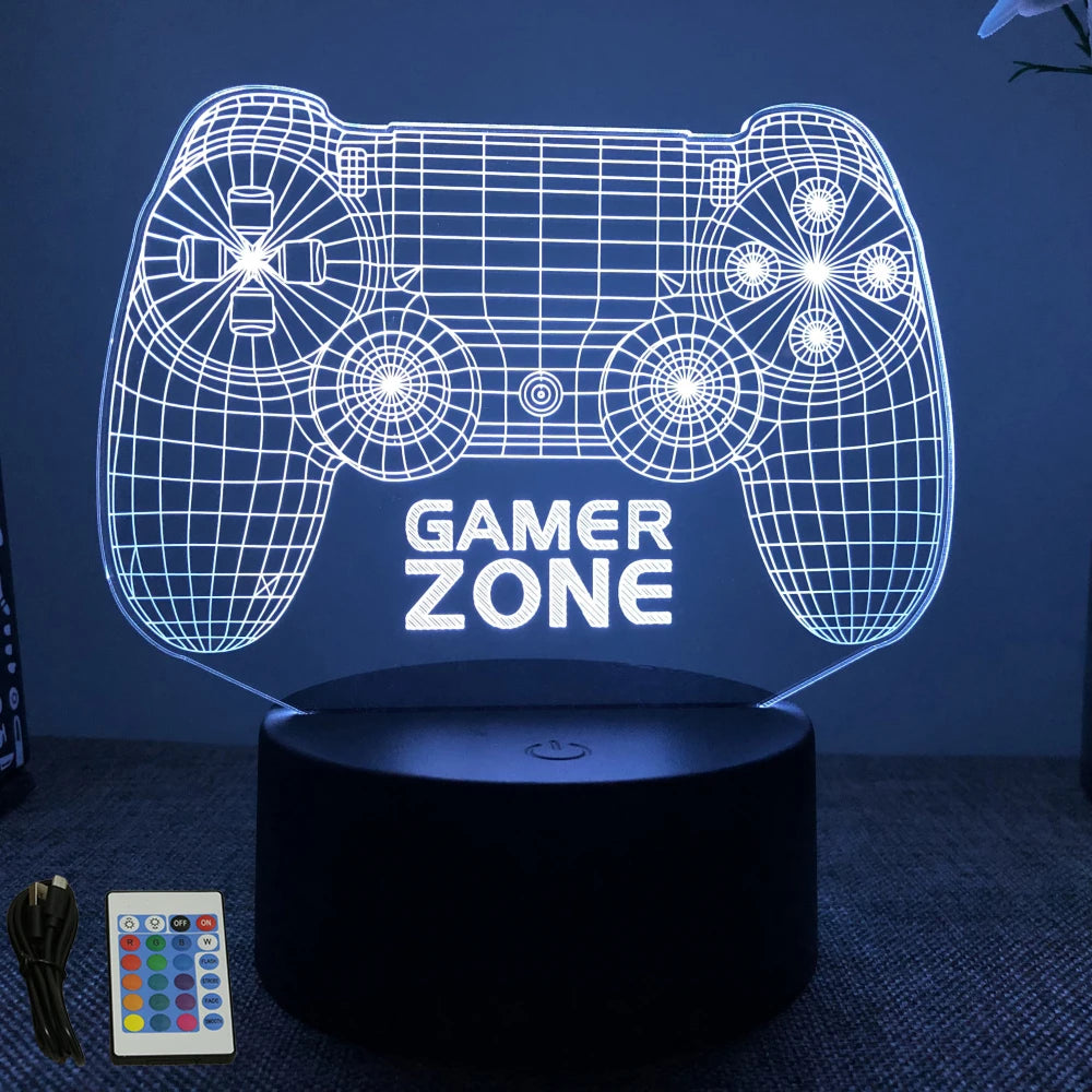 NEON GAMER 3D LED Night