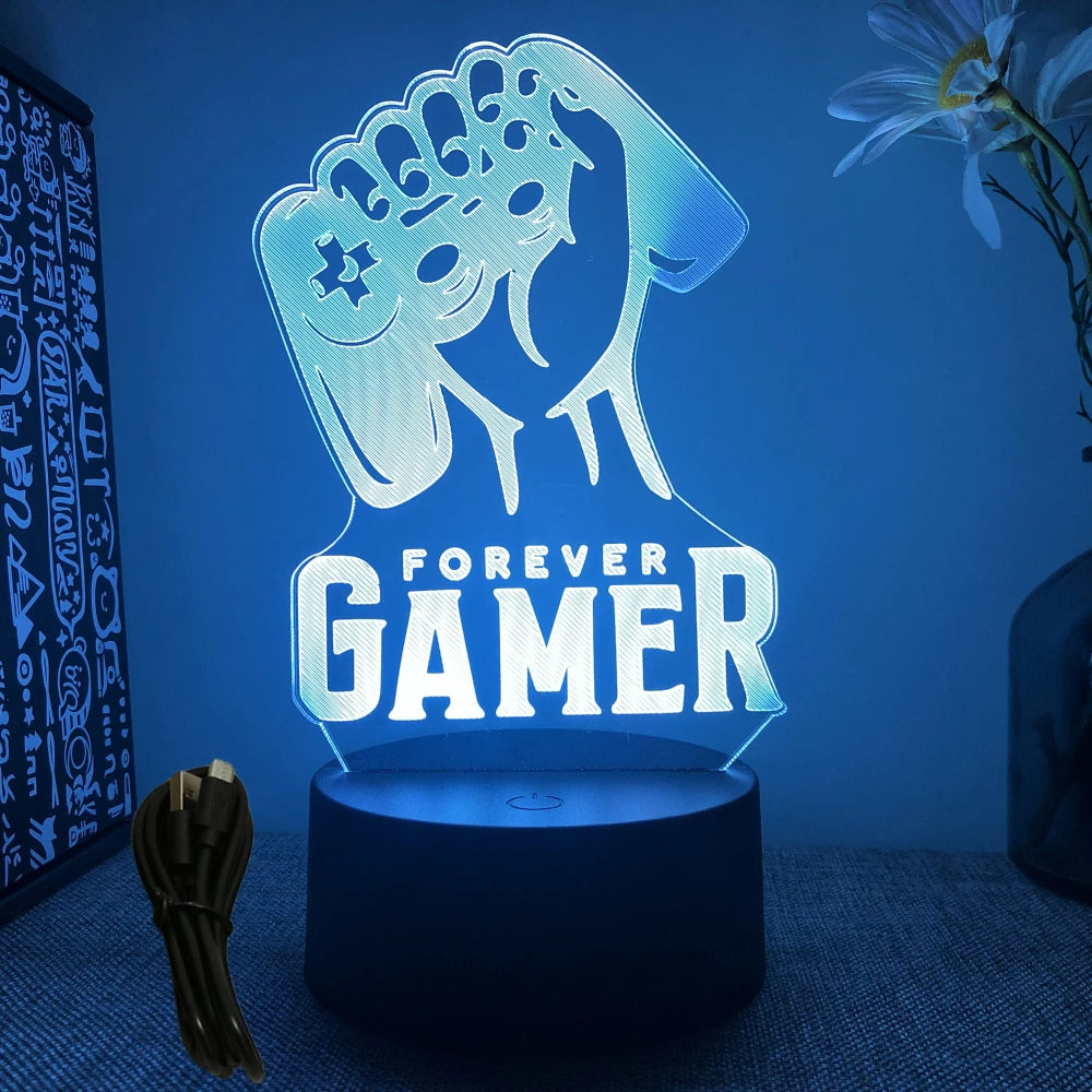 NEON GAMER 3D LED Night