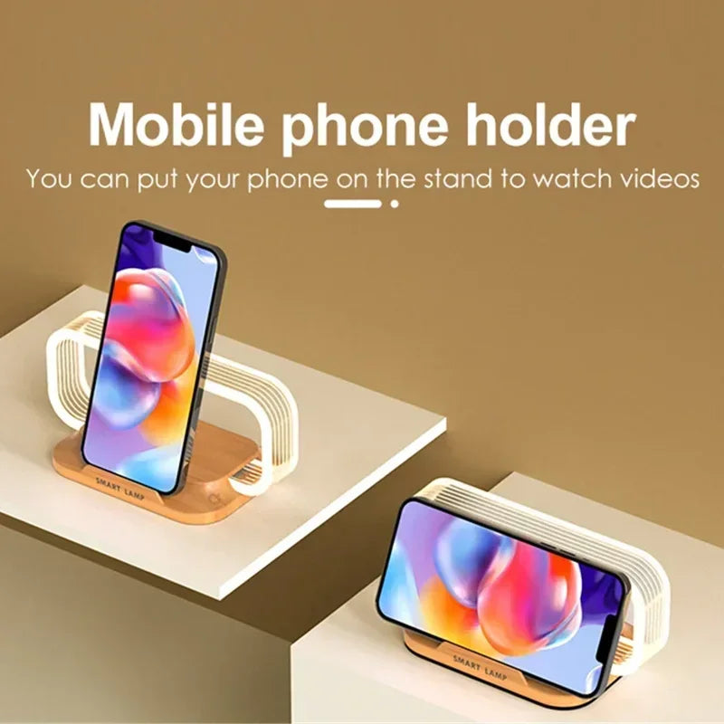 LED  Night Light Wireless Charger Stand for iphone and android