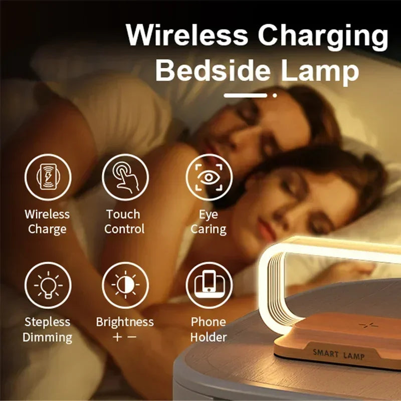 LED  Night Light Wireless Charger Stand for iphone and android