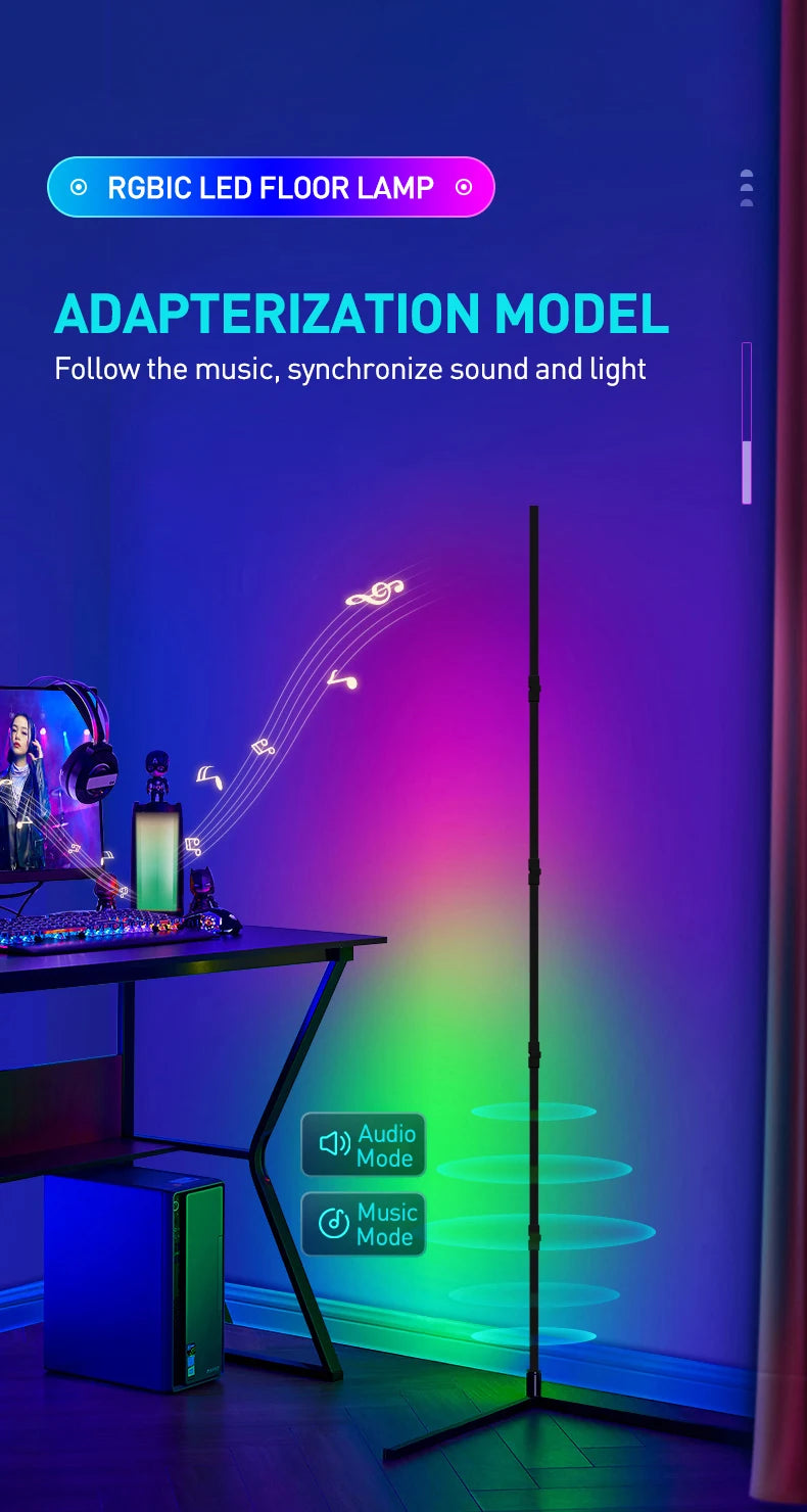 Tuya RGB Floor Lamp Smart APP Remote Control