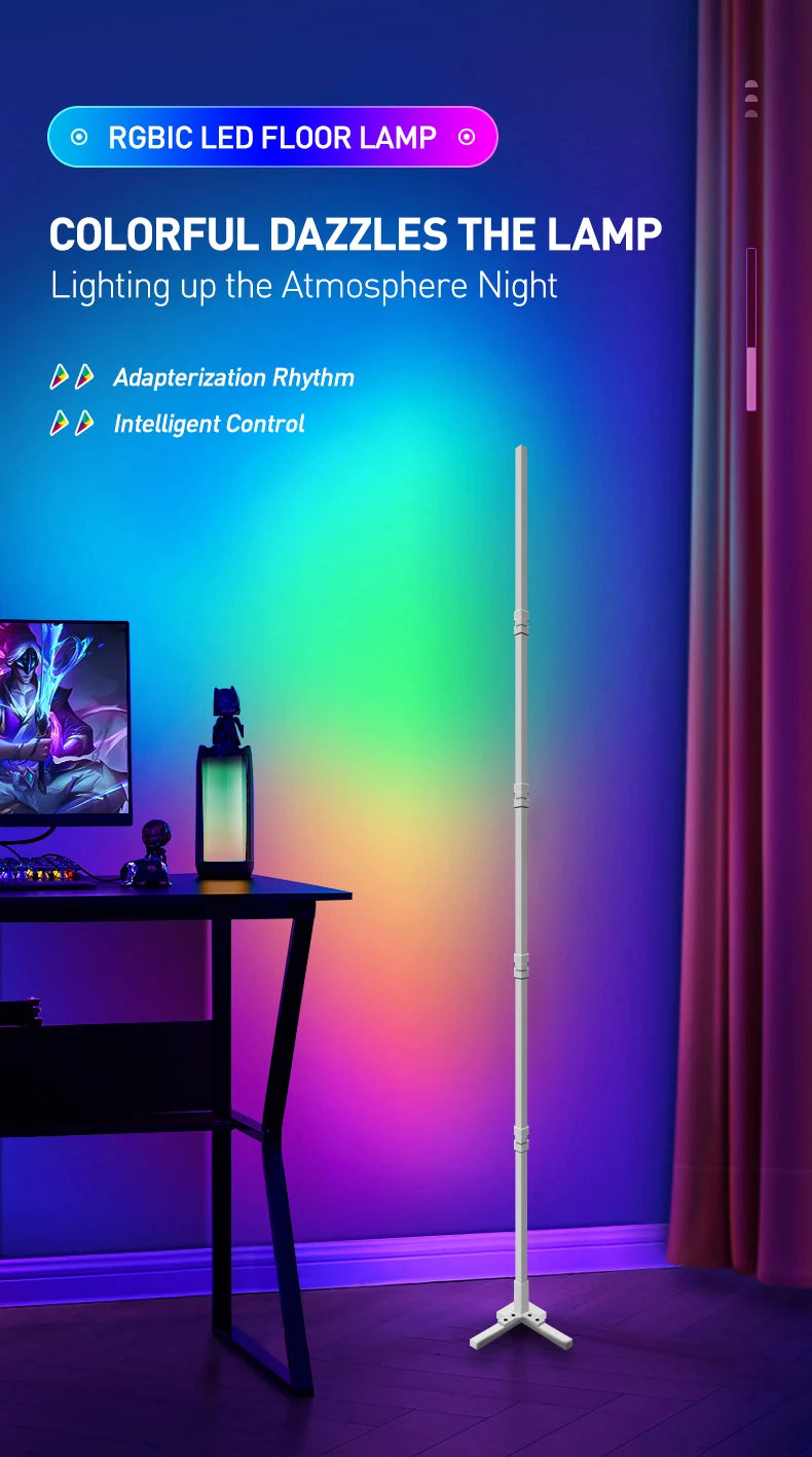 Tuya RGB Floor Lamp Smart APP Remote Control