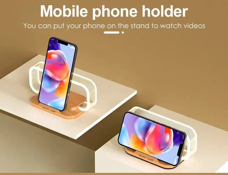 LED  Night Light Wireless Charger Stand for iphone and android