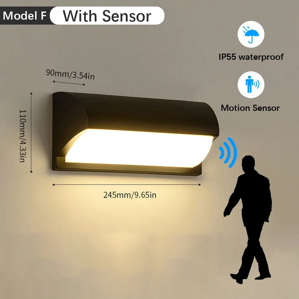 Motion detector Wall Lamp Waterproof/detecteur de mouvements