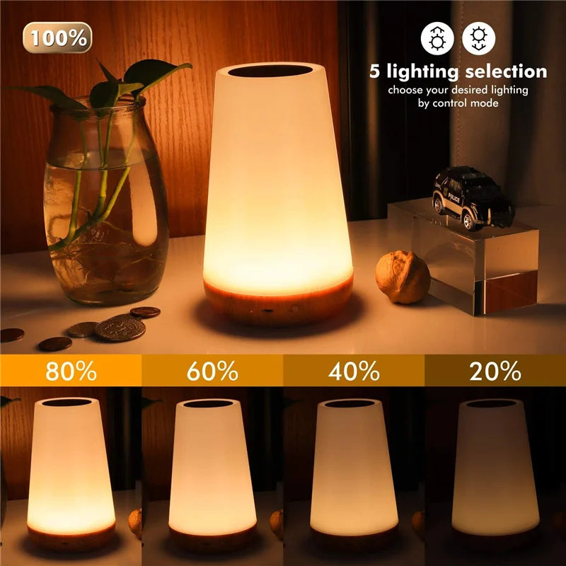13 Color Changing Table Lamps RGB Remote Control Touch