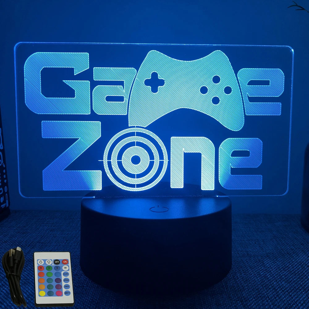 NEON GAMER 3D LED Night