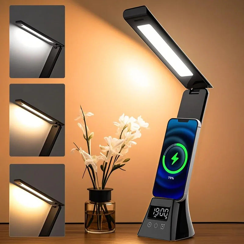LED Desk Lamp with Wireless Charger USB