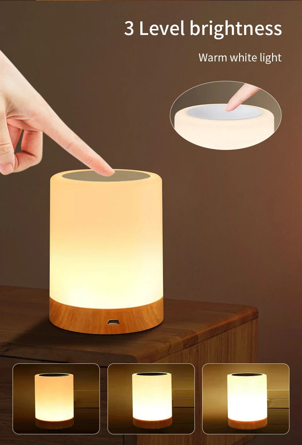 Portable Bedside Table Lamp Room