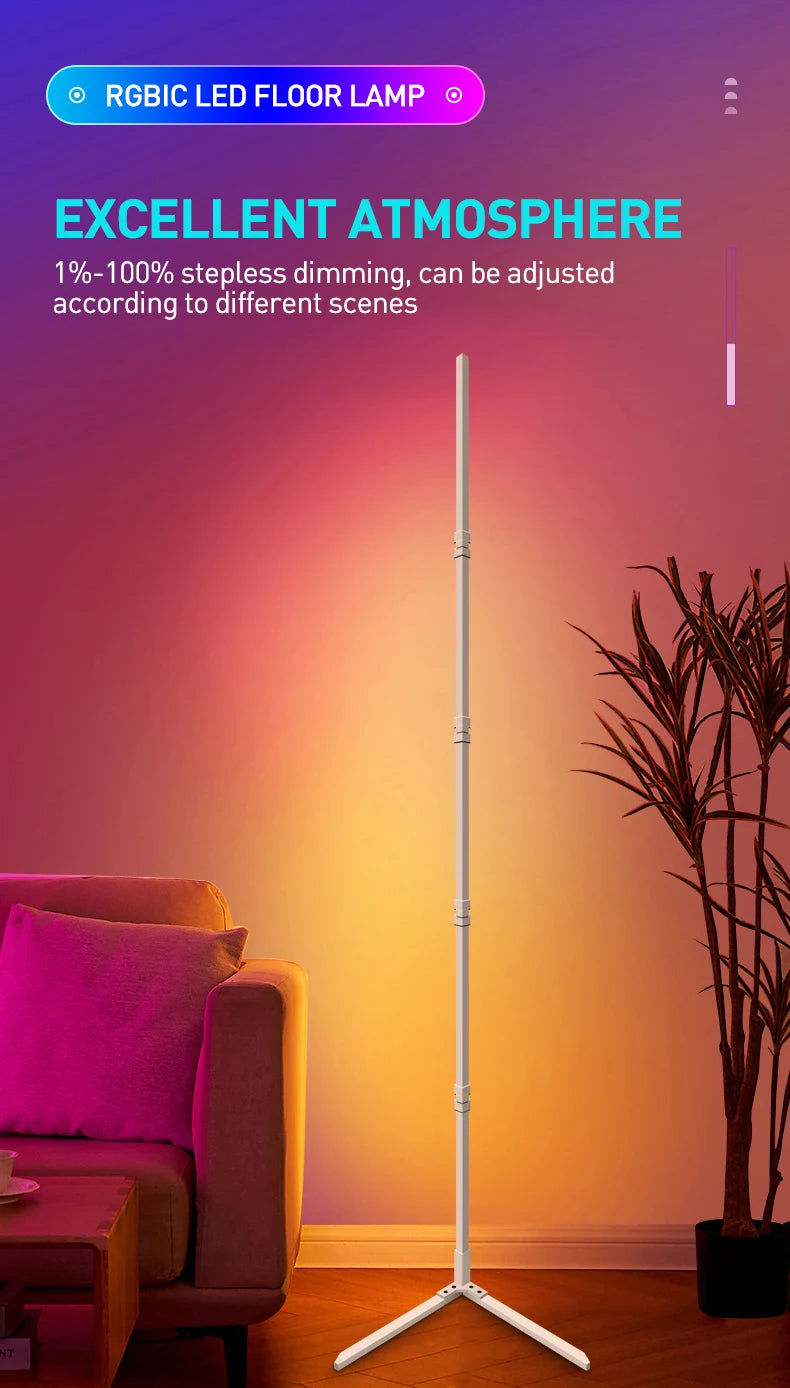 Tuya RGB Floor Lamp Smart APP Remote Control