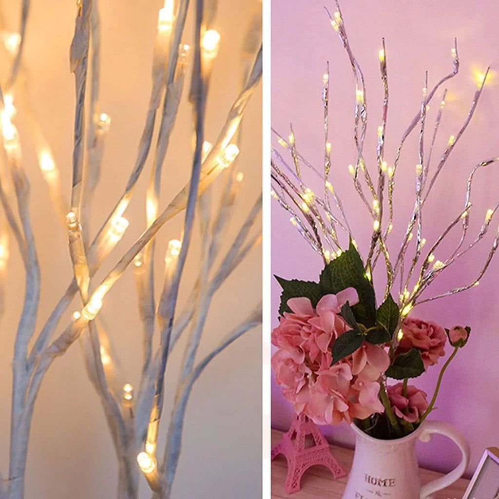 1 PC White Birch Branch Light LED
