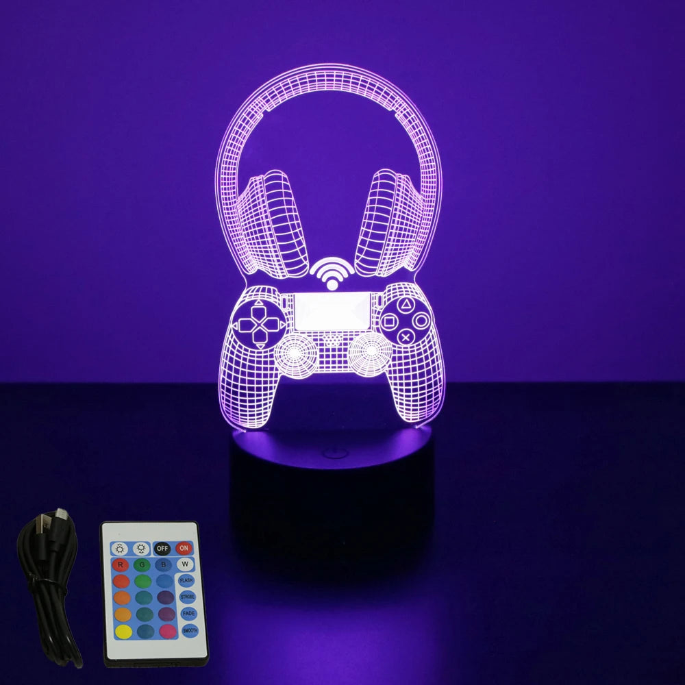 NEON GAMER 3D LED Night