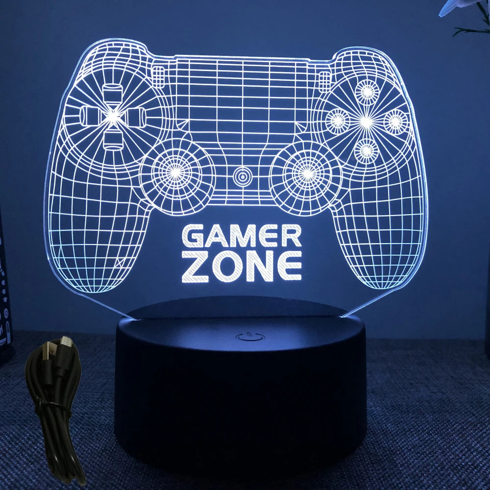 NEON GAMER 3D LED Night