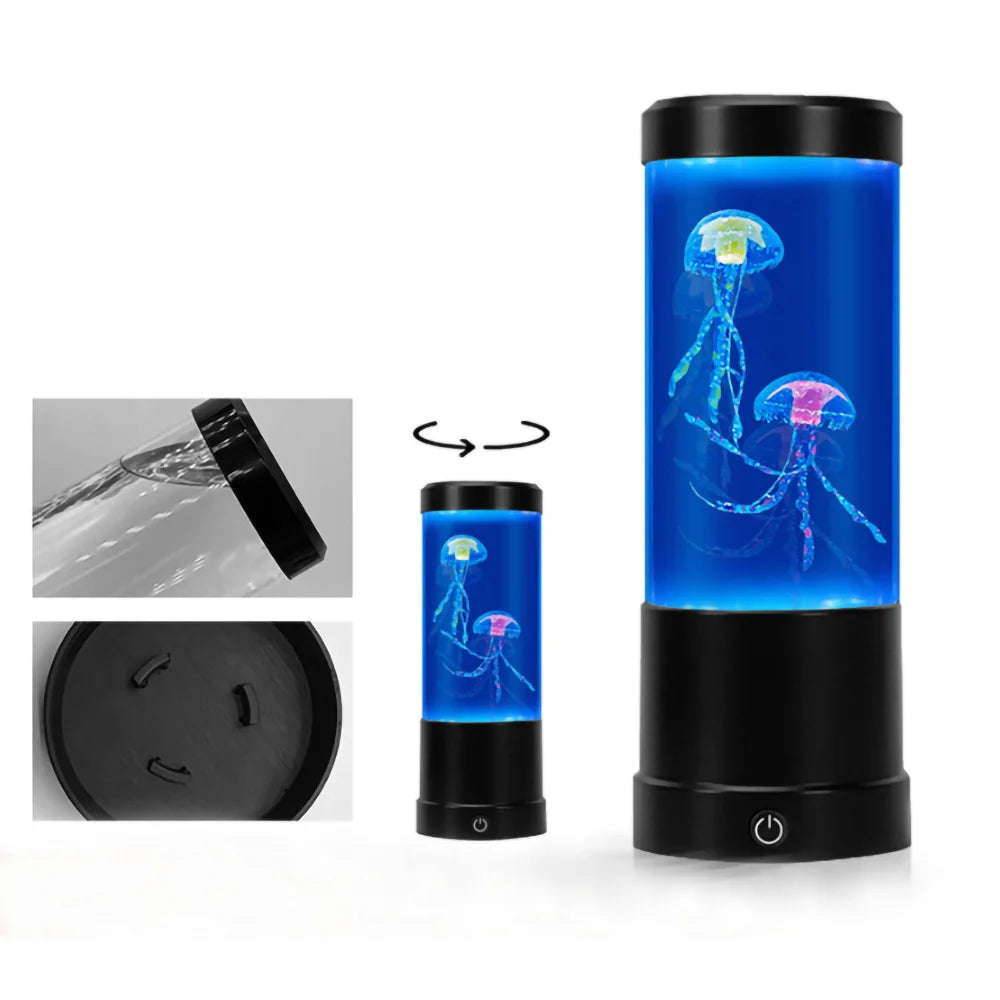 Jellyfish Lamp LED Remote Control Color