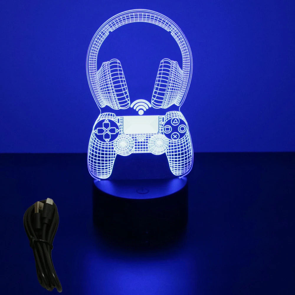 NEON GAMER 3D LED Night