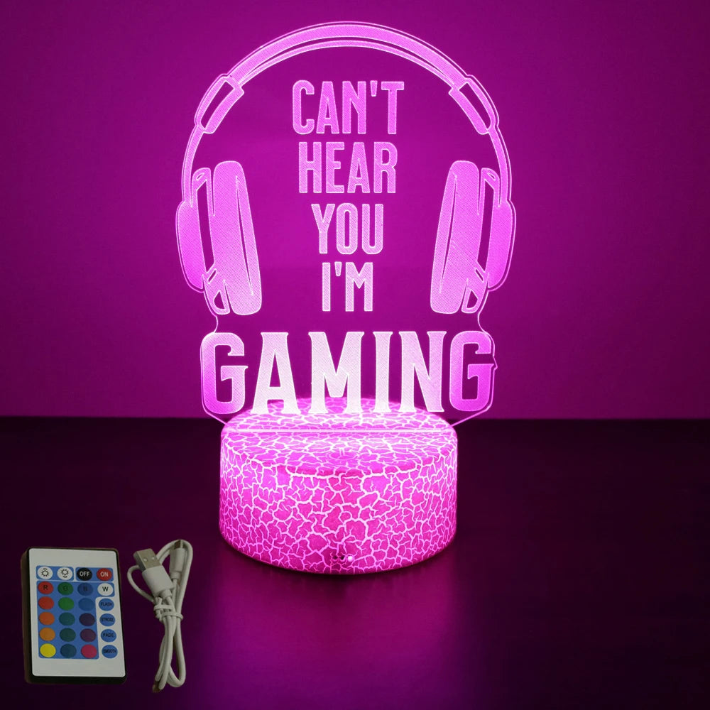 NEON GAMER 3D LED Night