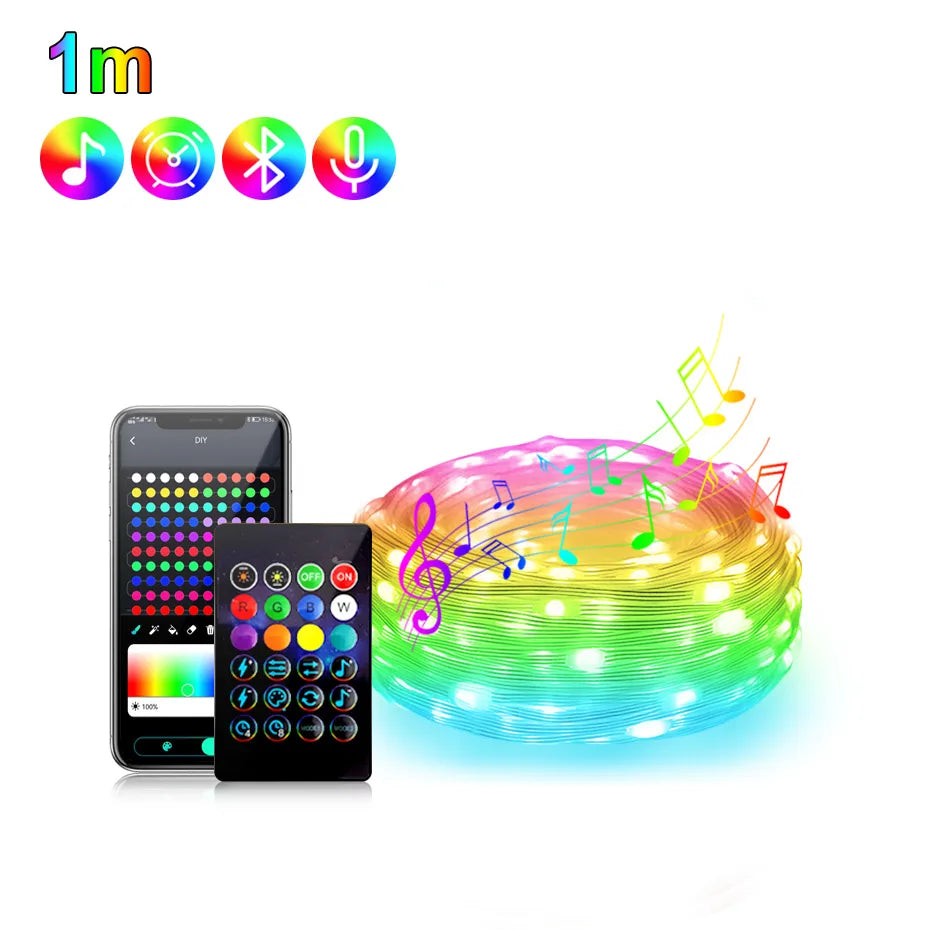 50M 20M 10M 5M 1M Christmas Lights LED