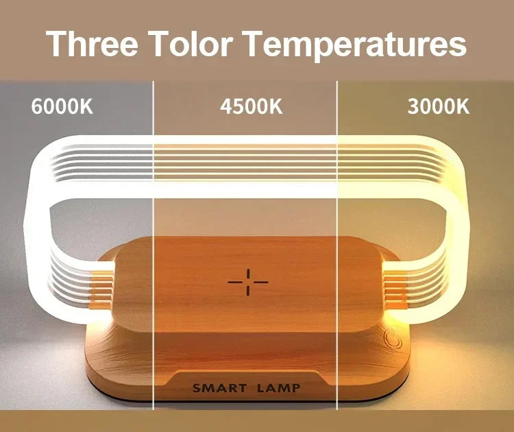 LED  Night Light Wireless Charger Stand for iphone and android