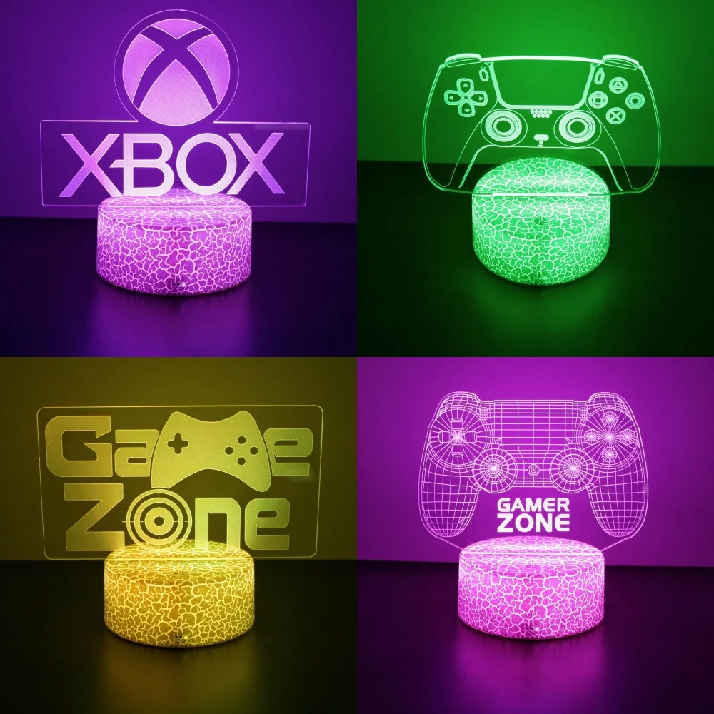NEON GAMER 3D LED Night