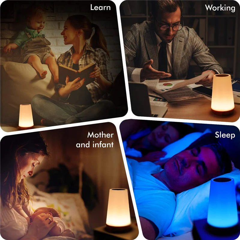 13 Color Changing Table Lamps RGB Remote Control Touch