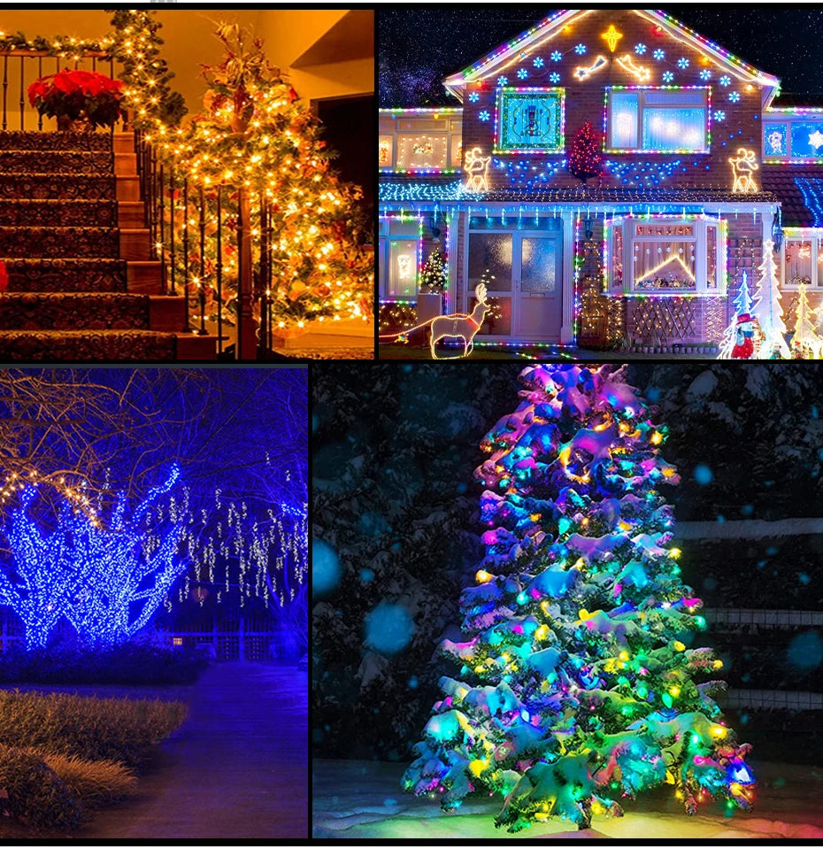 50M 20M 10M 5M 1M Christmas Lights LED