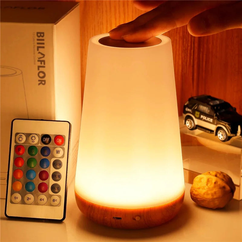 13 Color Changing Table Lamps RGB Remote Control Touch